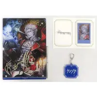Gilzaren III - Key Chain - Character Card - Acrylic Art Plate - Birthday Merch Complete Set - Acrylic Key Chain - Nijisanji