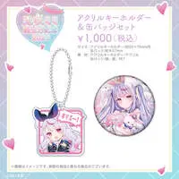 Tosaki Mimi - Key Chain - Badge - Postcard - Birthday Merch Complete Set - Blanket - Acrylic Key Chain - Voice Alarm Clock - VSPO!