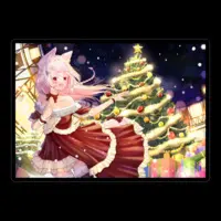 Fujiwara Yuki - Stickers - VTuber Size-100 x 100 (mm)