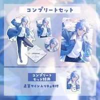 Aiha - Complete Set - Character Card - Badge - Acrylic stand - Hand-signed - Canvas Board - VTuber