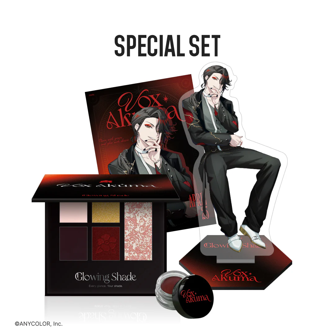 Vox Akuma - Acrylic stand - Postcard - Eyeshadow - Makeup - Nijisanji EN x SPcollect - Nijisanji