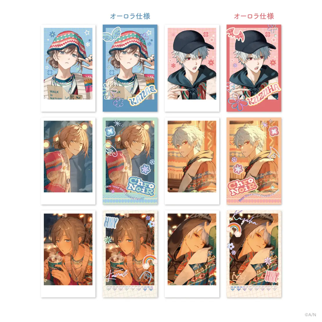 Kanae & Kuzuha - Character Card - ChroNoiR (【2026年1月下旬お届け