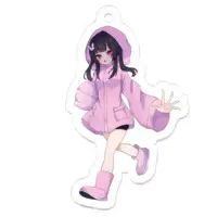 Unohana Yuzuki - Acrylic Key Chain - Key Chain - VTuber Size-50 x 50 (mm)