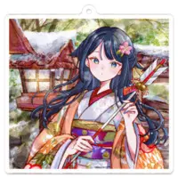 Shikiori Aoha - Acrylic Key Chain - Key Chain - VTuber Size-70 x 70 (mm)
