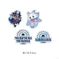 Debidebi Debiru & Lunlun - Stickers - Nijisanji