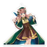 Alisa Saori - Key Chain - Acrylic Key Chain - VTuber Size-70 x 70 (mm)