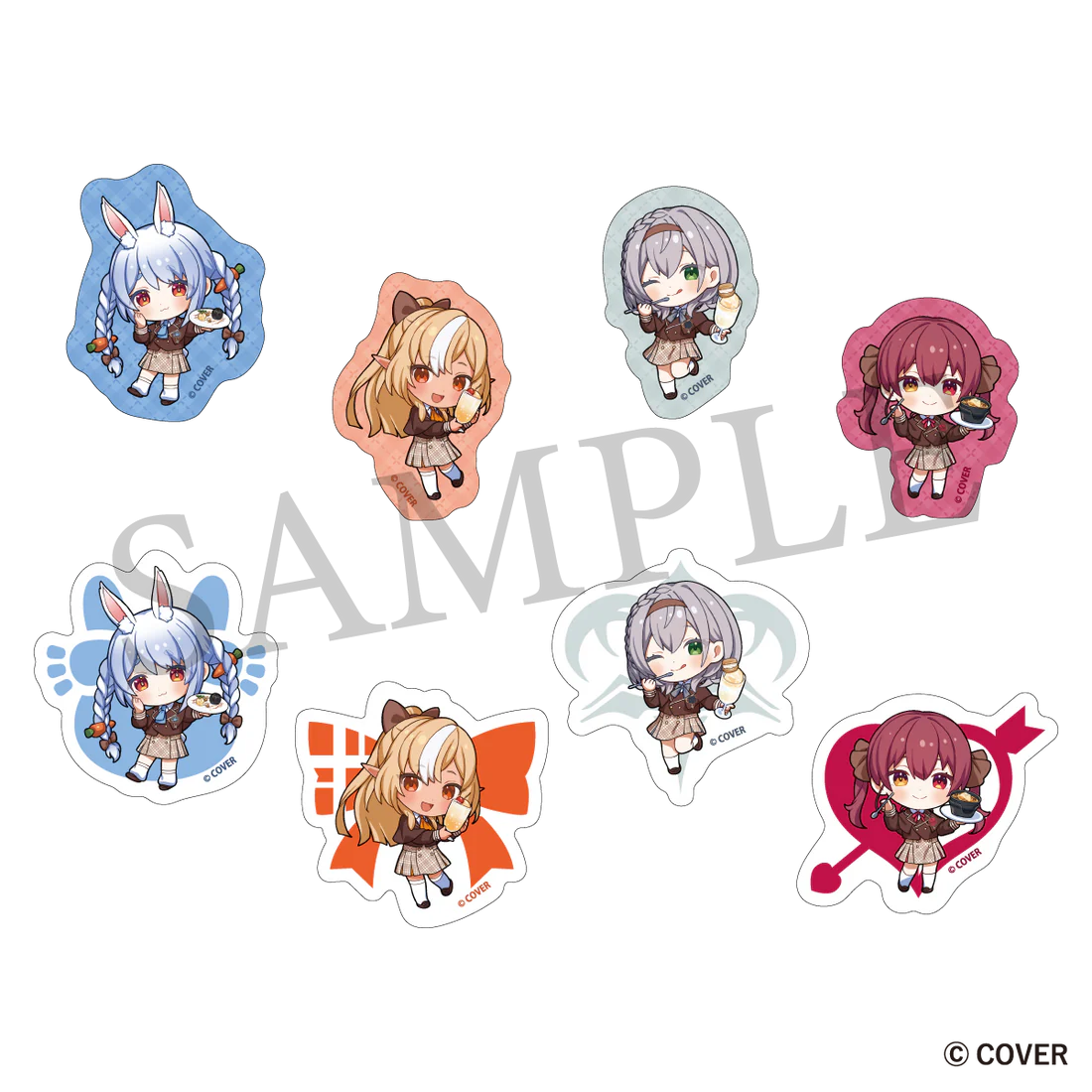 hololive - Stickers - Shirogane Noel & Houshou Marine & Shiranui Flare & Usada Pekora