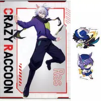 Crazy Raccoon - Ichiban Kuji - Stickers - Stationery - Plastic Folder - Ade & Mondo & Ras