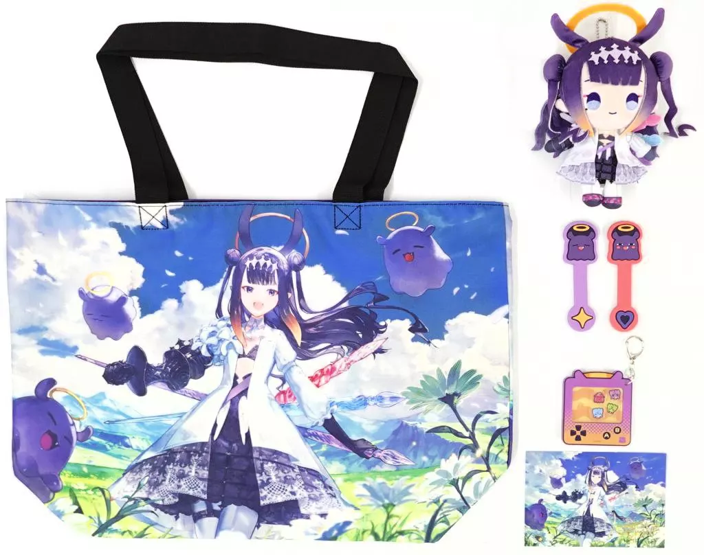 Ninomae Ina'nis - Bag - Cable Holder - Key Chain - Plush - Acrylic Key Chain - Postcard - Birthday Merch Complete Set - hololive English