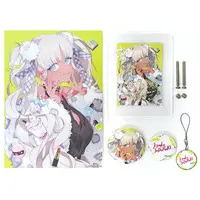 Todoroki Kyoko - Key Chain - Badge - Acrylic Art Plate - Canvas Board - Birthday Merch Complete Set - Nijisanji