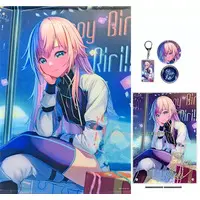 Yuhi Riri - Acrylic Key Chain - Badge - Tapestry - Acrylic Art Plate - Birthday Merch Complete Set - Nijisanji