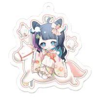 Aozora Mei - Acrylic Key Chain - Key Chain - VTuber Size-50 x 50 (mm)