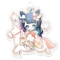 Aozora Mei - Acrylic Key Chain - Key Chain - VTuber Size-70 x 70 (mm)