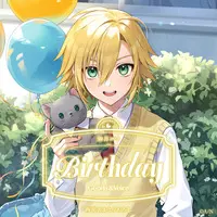 Uzuki Kou - Birthday Merch Complete Set - Character Card - Key Chain - Tapestry - Acrylic Art Plate - Badge - Acrylic Key Chain - Nijisanji