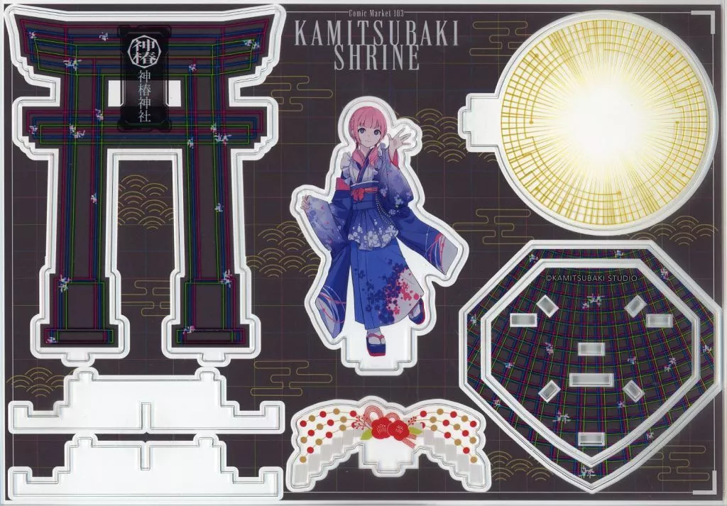 KAF - Acrylic stand - V.W.P (花譜 V.W.P 振袖立体アクリルスタンド