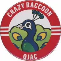 Qjac - Badge - Crazy Raccoon