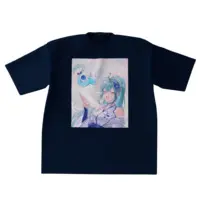 Kamiitsuki Nagi - Clothes - T-shirts - VTuber Size-XL