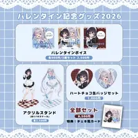VTuber - Acrylic stand - Manase Yua & Else with Poki the shark & Lir.E