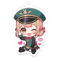 兎園るるか - Acrylic Key Chain - Key Chain - VTuber Size-50 x 50 (mm)