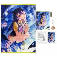 Umise Yotsuha - Character Card - Tapestry - Key Chain - Acrylic Art Plate - Birthday Merch Complete Set - Nijisanji