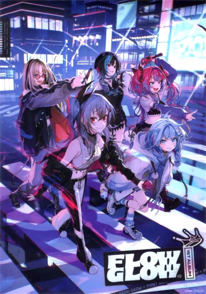 FLOW GLOW - Poster (A3クリアポスター 集合 「CD バーチャルYouTuber