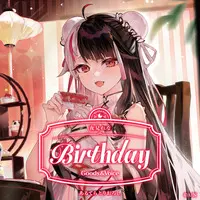 Yorumi Rena - Birthday Merch Complete Set - Character Card - Key Chain - Tapestry - Acrylic Art Plate - Badge - Acrylic Key Chain - Nijisanji