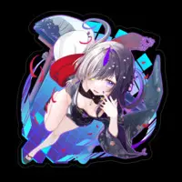 Komurasaki Rin - Stickers - VTuber Size-100 x 100 (mm)