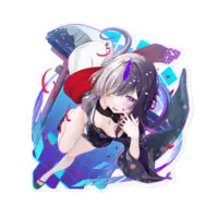 Komurasaki Rin - Stickers - VTuber Size-160 x 160 (mm)