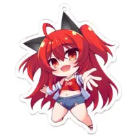 紅宮ころな（Kunomiya Corona） - Acrylic Key Chain - Key Chain - VTuber Size-70 x 70 (mm)