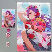 Gundo Mirei - Acrylic Key Chain - Badge - Tapestry - Acrylic Art Plate - Birthday Merch Complete Set - Nijisanji