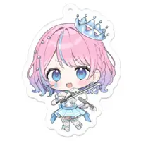 Amane Namida - Acrylic Key Chain - Key Chain - VTuber Size-50 x 50 (mm)