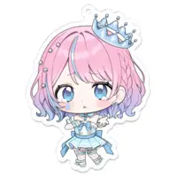 Amane Namida - Acrylic Key Chain - Key Chain - VTuber Size-70 x 70 (mm)