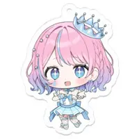 Amane Namida - Acrylic Key Chain - Key Chain - VTuber Size-50 x 50 (mm)