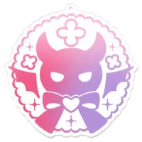 Aku Manaka - Acrylic Key Chain - Key Chain - VTuber Size-70 x 70 (mm)