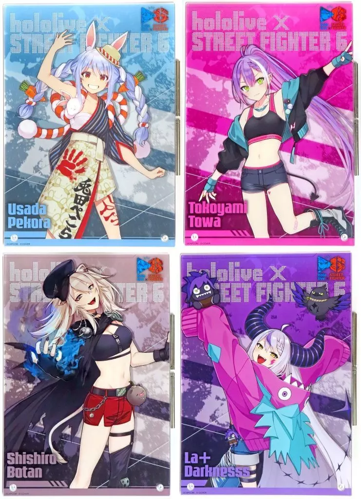 hololive - Acrylic Art Plate - La+ Darknesss & Shishiro Botan & Tokoyami Towa & Usada Pekora