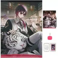 Ver Vermillion - Acrylic Key Chain - Character Card - Key Chain - Acrylic Art Plate - Tapestry - Birthday Merch Complete Set - Nijisanji