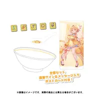 Hinata Mashu - Keycaps - Birthday Merch Complete Set - Hand-signed - Postcard - Acrylic stand - Spoon - Tableware - Bowl - 774 inc.
