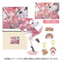 Anko Kisaki - Birthday Merch Complete Set - Acrylic Key Chain - Acrylic stand - Mouse Pad - Postcard - Hand-signed - 774 inc.