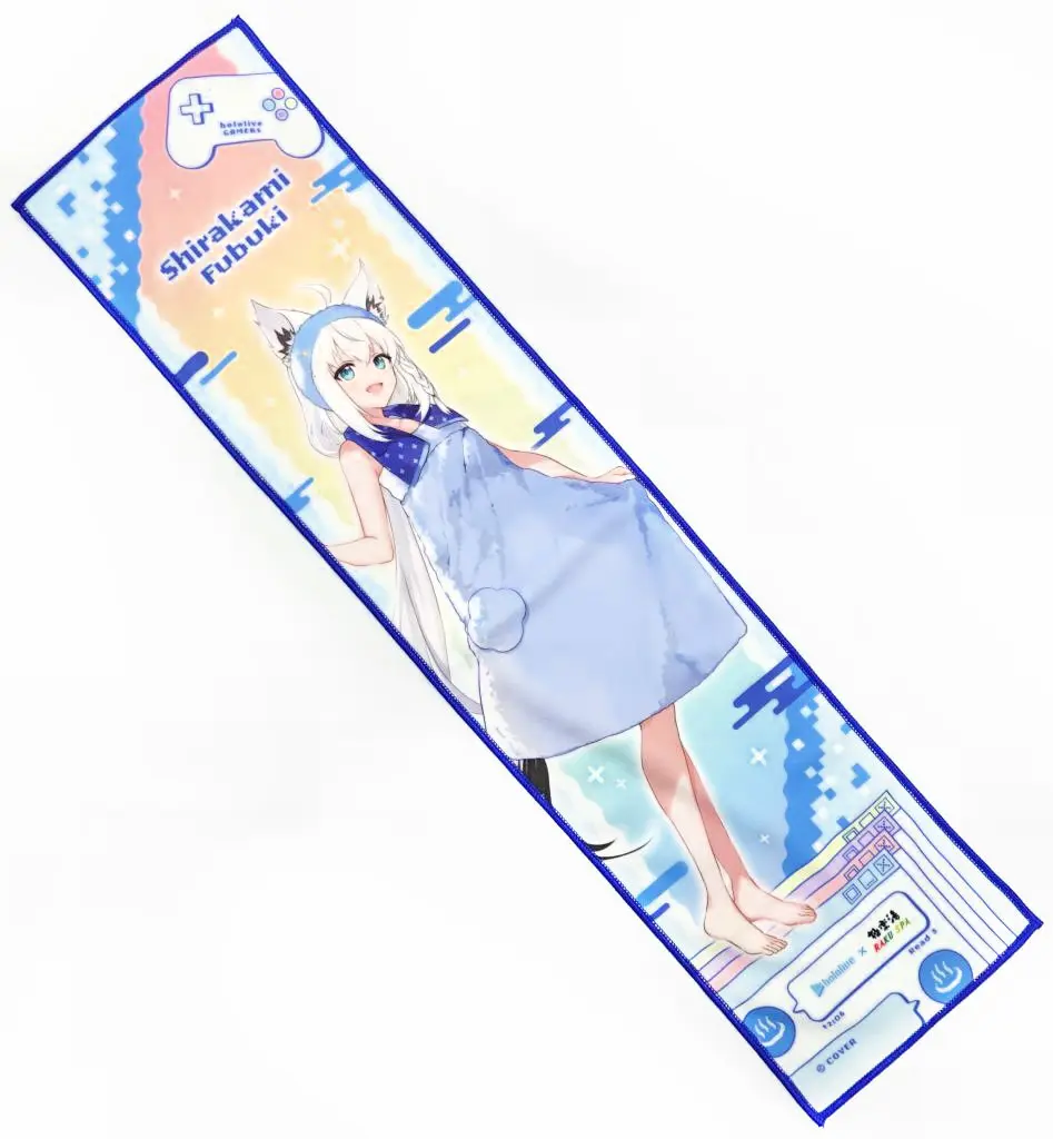 ホロライブ 白上フブキ タオル マドラー 極楽湯 Shirakami Fubuki - Towels - hololive (白上フブキ(フロあがりver