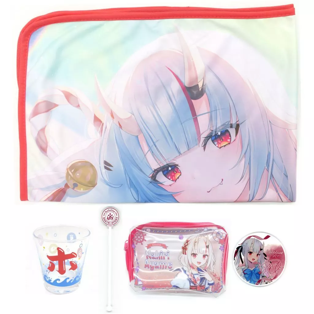 Nakiri Ayame - Complete Set - Blanket - Pouch - Coaster