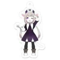 Mesuneko - Acrylic Key Chain - Key Chain - VTuber Size-50 x 50 (mm)