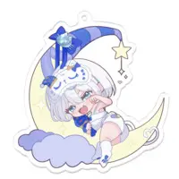 Hinatuki Hiyori - Acrylic Key Chain - Key Chain - VTuber Size-70 x 70 (mm)