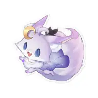 Elfina Grace - Stickers - VTuber Size-100 x 100 (mm)