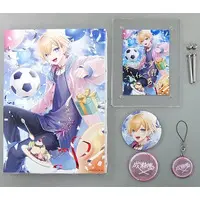 Naruse Naru - Key Chain - Badge - Acrylic Art Plate - Canvas Board - Birthday Merch Complete Set - Nijisanji
