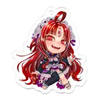 Akai Yuu - Acrylic Key Chain - Key Chain - VTuber Size-50 x 50 (mm)