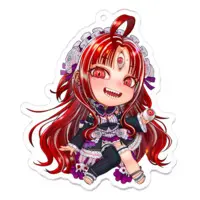 Akai Yuu - Acrylic Key Chain - Key Chain - VTuber Size-70 x 70 (mm)