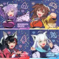 hololive - Tableware - Coaster - Inugami Korone & Nekomata Okayu & Ookami Mio & Shirakami Fubuki