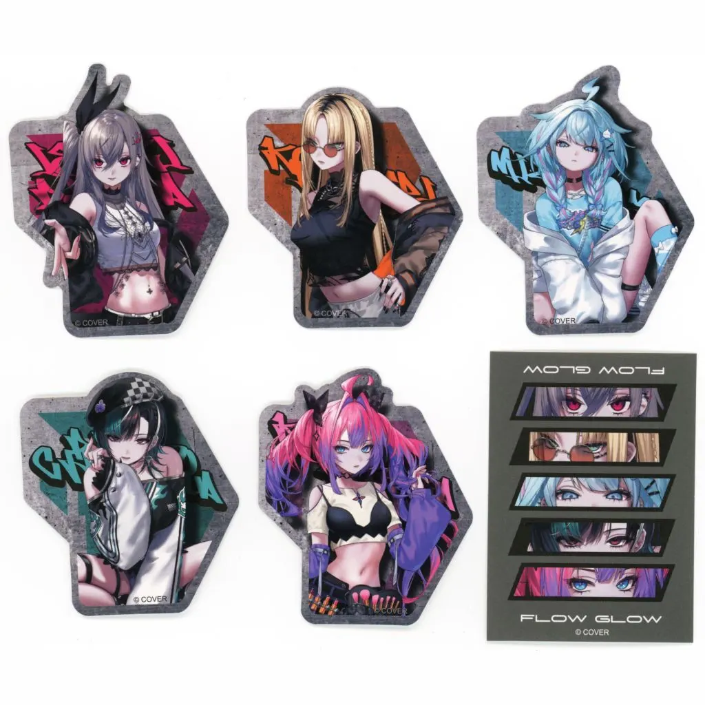 FLOW GLOW - Stickers (集合 ステッカーセット 「バーチャルYouTuber