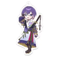 紫咲蕣 - Acrylic Key Chain - Key Chain - VTuber Size-70 x 70 (mm)