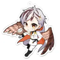 Ryowl - Acrylic Key Chain - Key Chain - VTuber Size-70 x 70 (mm)